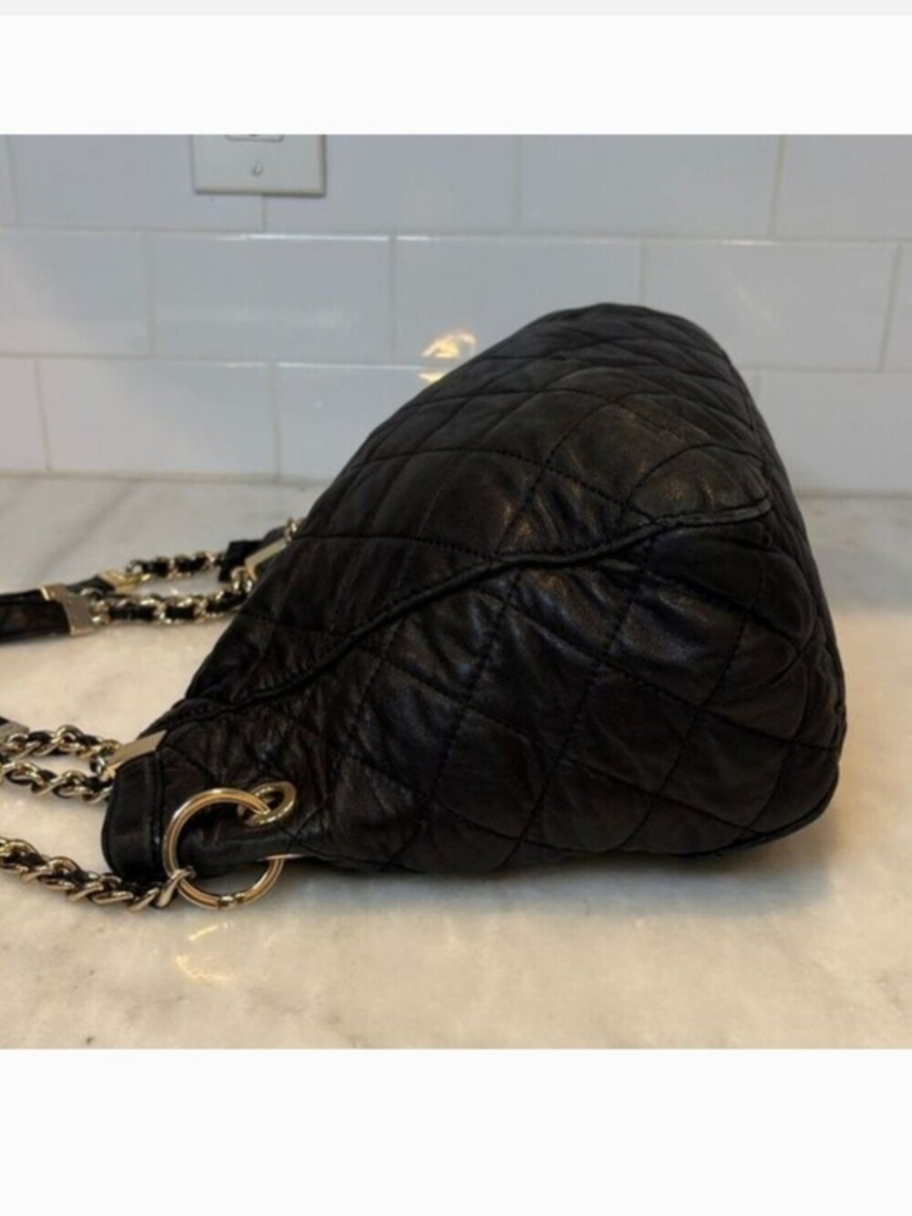 💥Sale💥Michael Kors Quilted Susannah Medium Leather Shoulder Tote - Picture 10 of 13